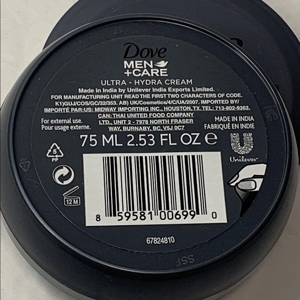 Dove Men+Care Ultra Hydra Cream Face Hands Body 2-2.5 oz New - Picture 4 of 8